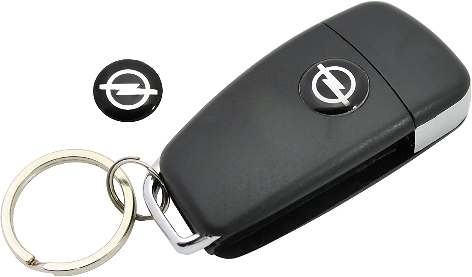 Car Key Sticker For Opel Astra Fob Button Emblem Badge Sticker Aluminium X2