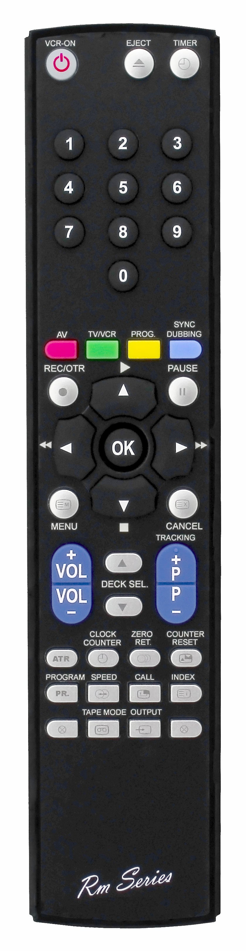 Replacement Remote Control Compatible For Aiwa VCR7340