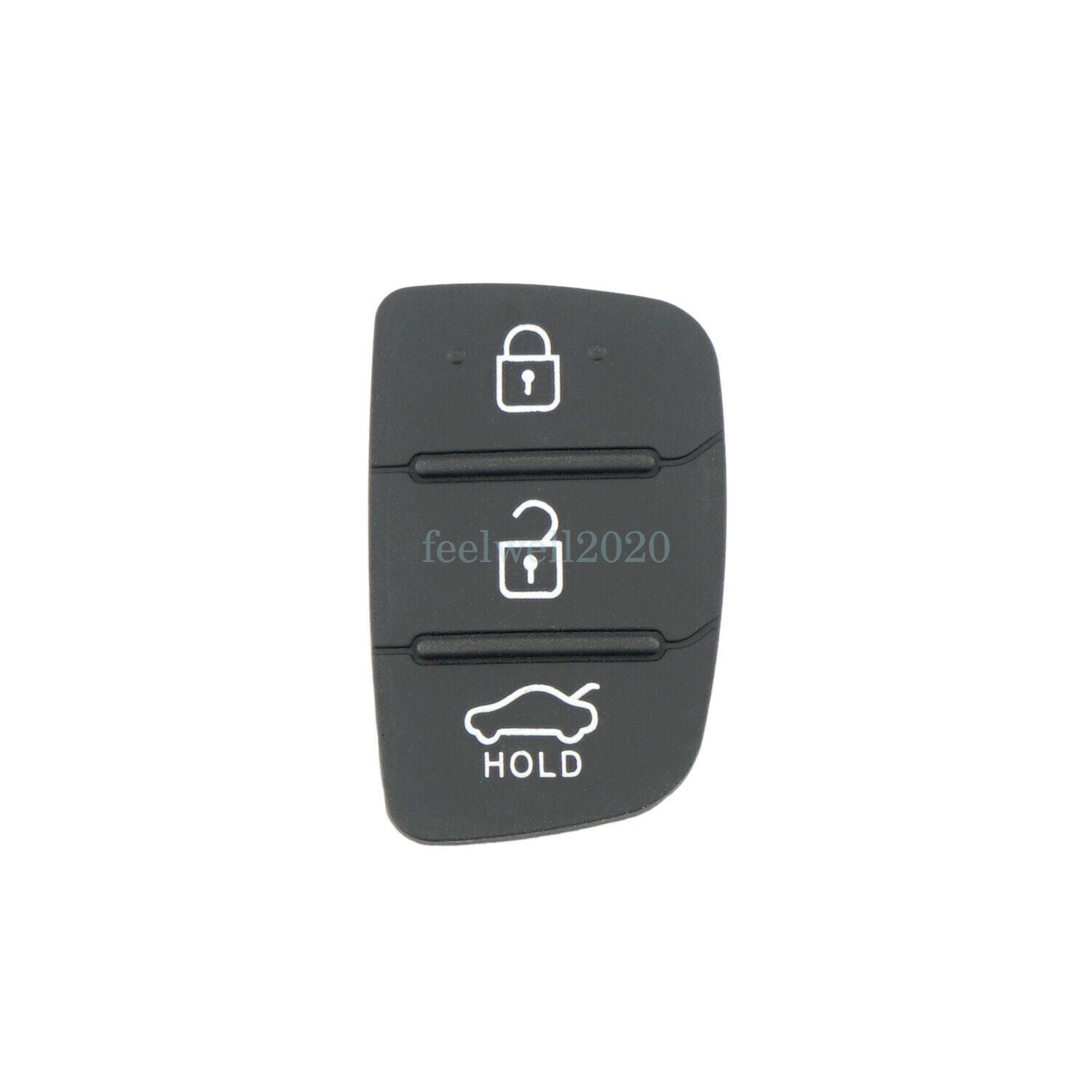 For Hyundai IX35 i20 Tucson 3 Button Car  Remote Key FOB Case Rubber Pad Insert