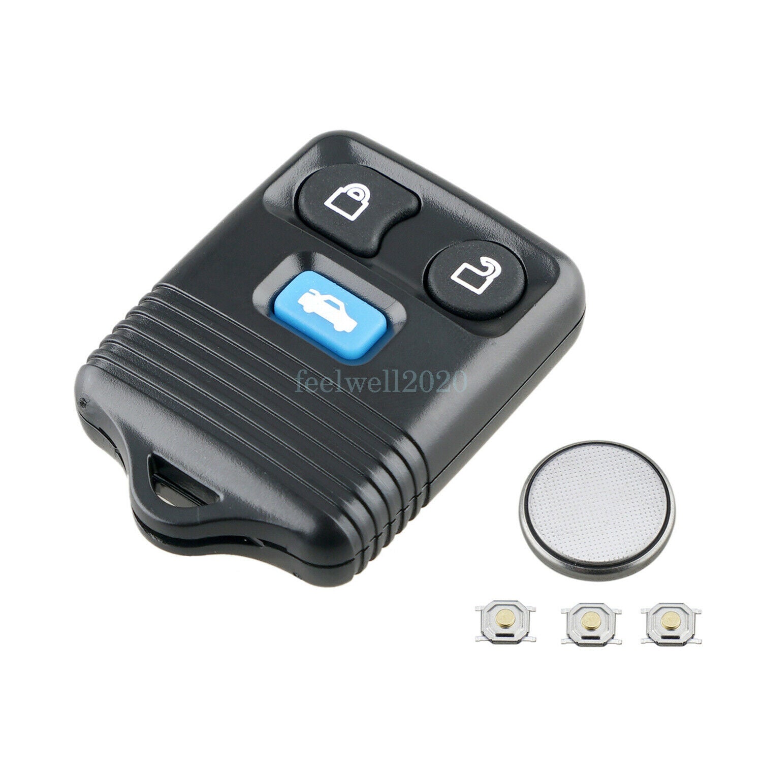 Key Fob Shell Battery For Ford Transit Connect MK6 2000 2001 2002 2003 2004 2005