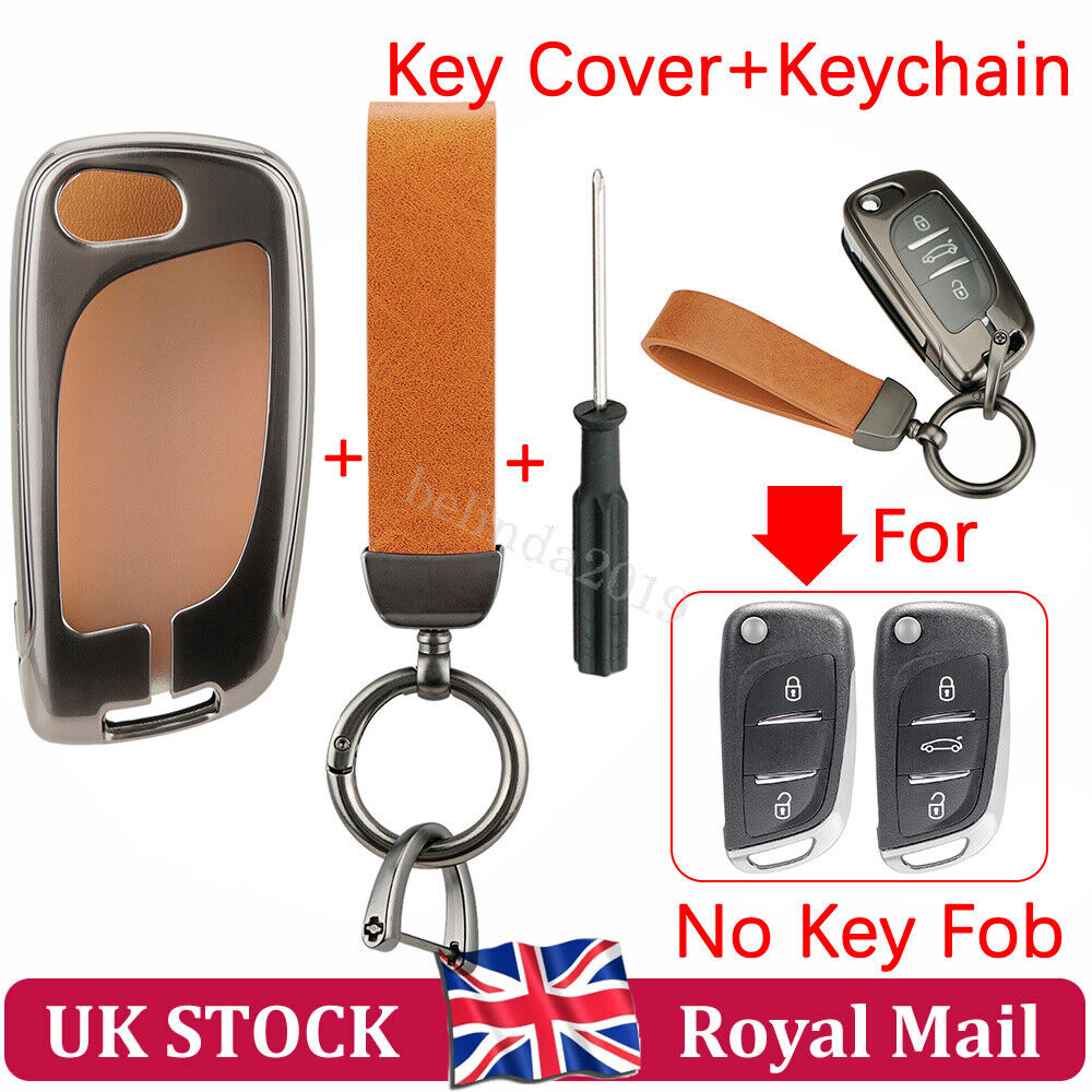 Zinc Alloy Remote Key Cover Fob Case for Citroen C1 C2 C3 C4 C5 DS3 DS4 DS5 DS6