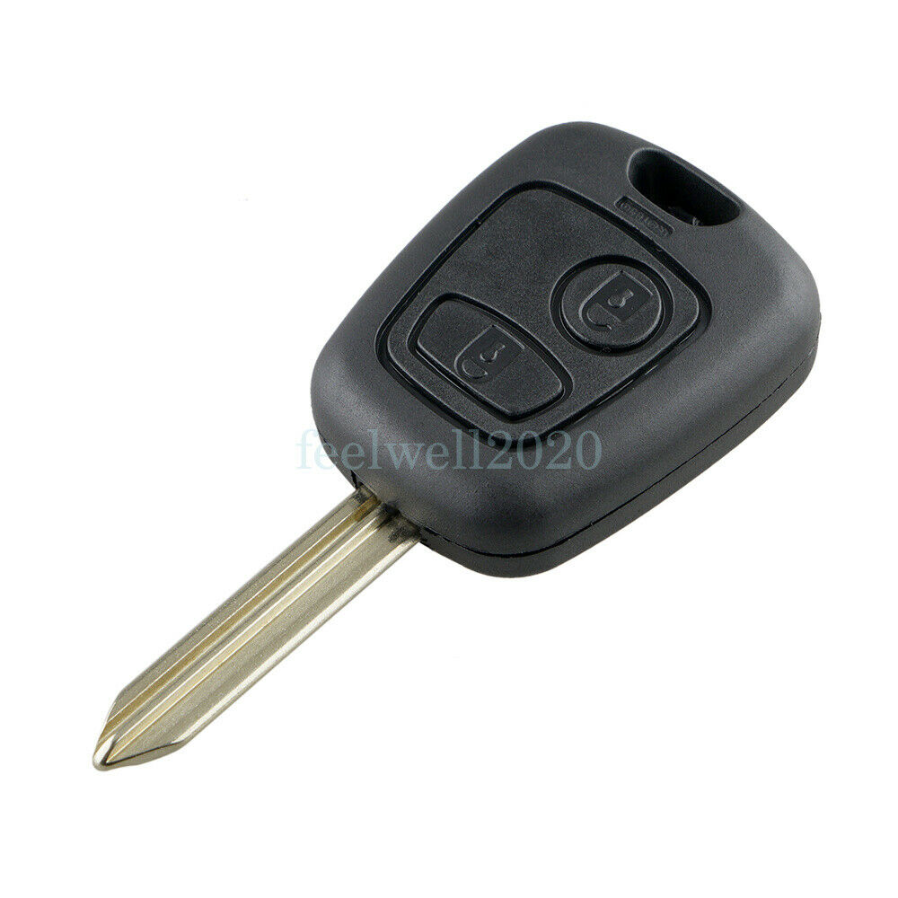 For Citroen Xsara Picasso Berlingo 2 Button Remote Key Fob Case Shell + Blade