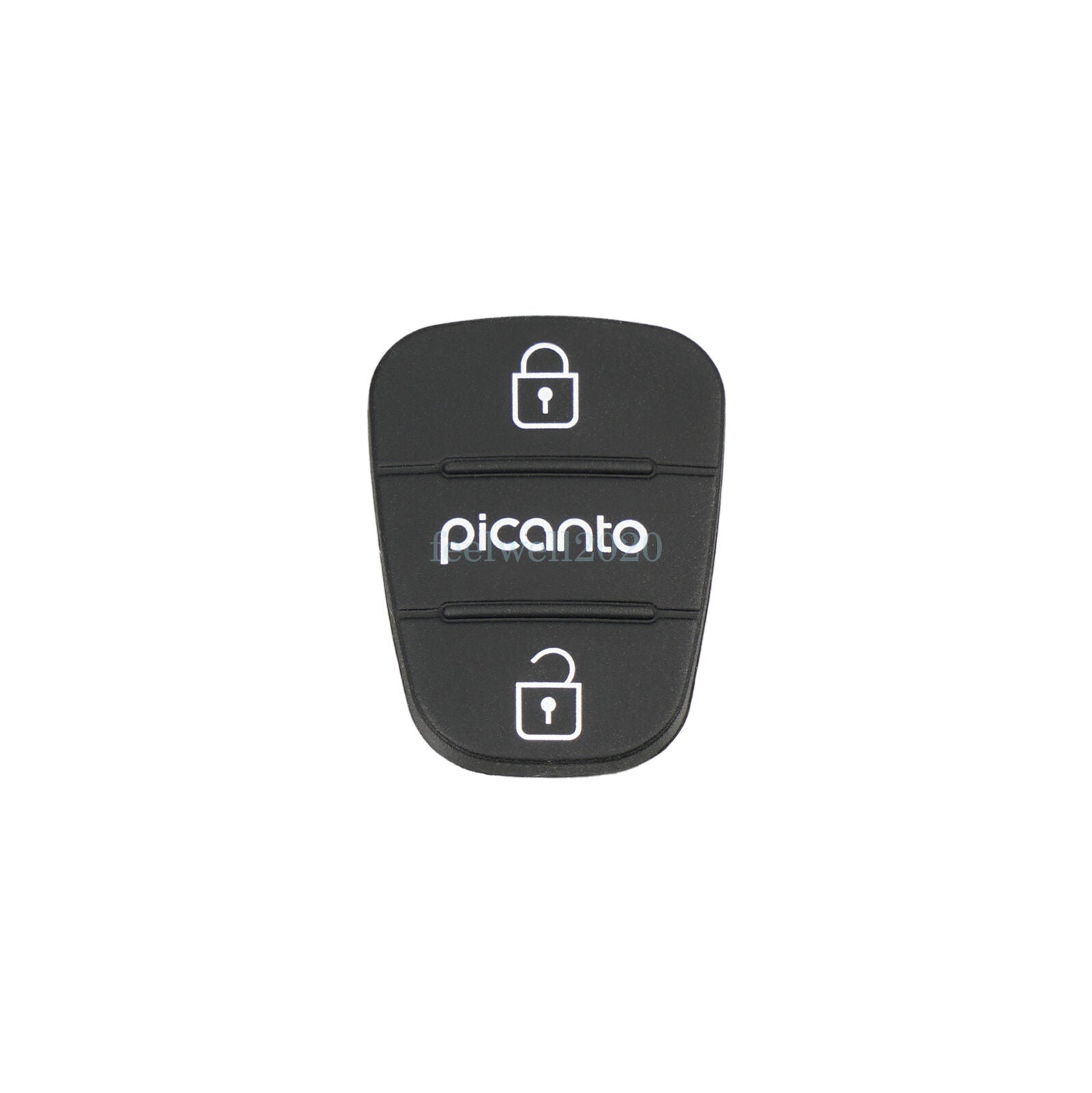 3 Button Rubber Pad Insert For Hyundai Picanto Kia Rio Remote Key Fob Case