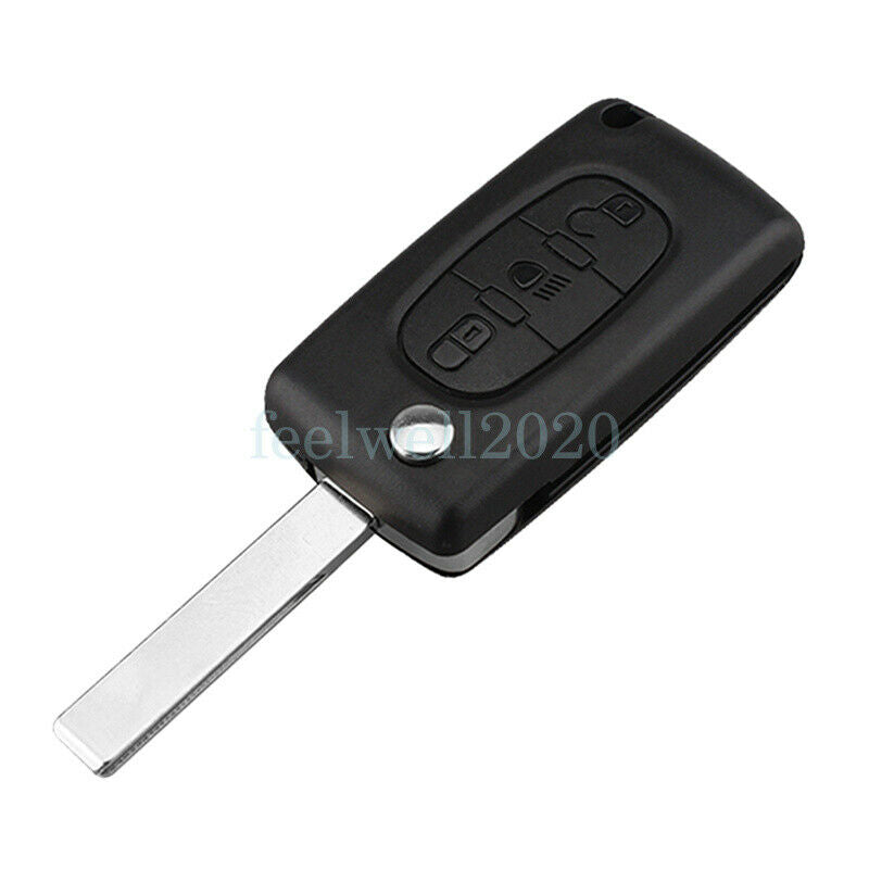 433MHz Remote Key Fob Light HU83 For Peugeot Citroen C2 C3 C4 Berlingo Picasso