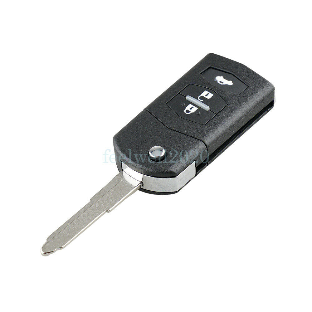 Remote Key Shell For MAZDA 2 3 5 6 RX8 MX5 Replacement Flip Car Case 3 Button