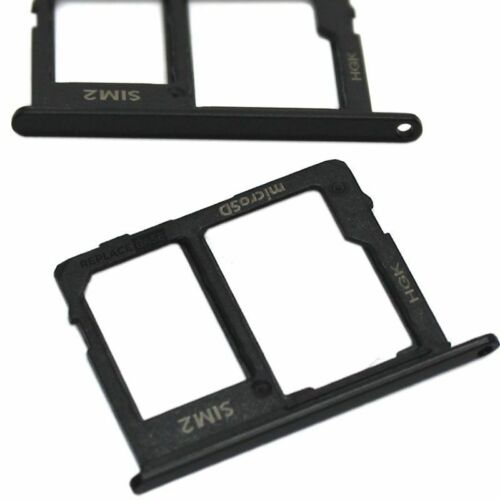 2 SIM SD Tray For Samsung Galaxy J6 2018 Replacement BAQ Card Holder Black