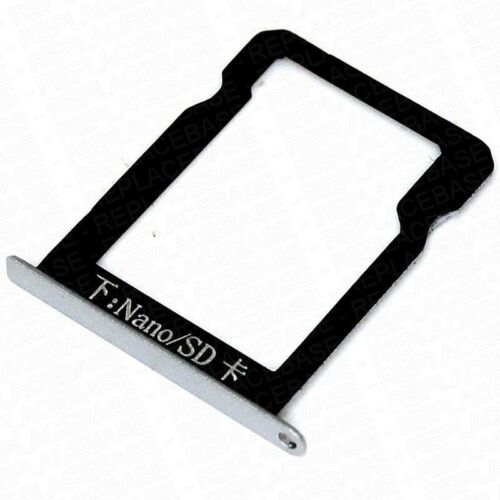 SIM SD Tray For Huawei Mate 7 Silver Replacement Card Slot Holder Repair Part