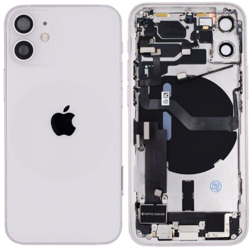 Back Housing Original Reclaimed For iPhone 12 Mini White Replacement Grade C