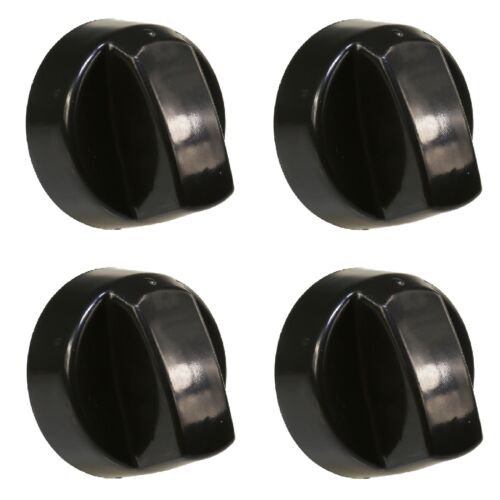 4 X UNIVERSAL HOTPOINT Cooker Oven Hob CONTROL KNOBS BLACK