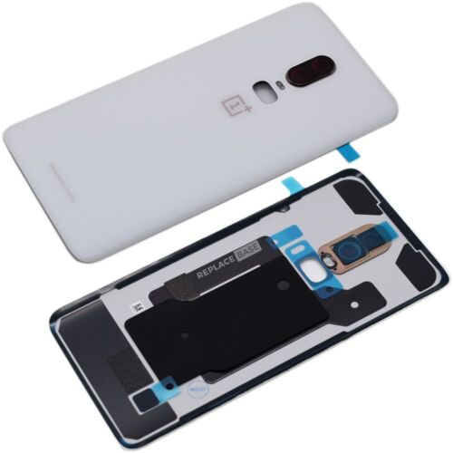 Battery Cover For OnePlus 6 Replacement Rear Panel Case Adhesive Part White