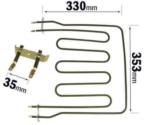 3050W Top Upper Dual Cooker Oven Grill Heater Element for Belling Hotpoint Creda