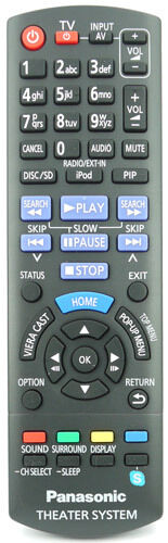 Panasonic Home Theater System SC-BTT370 SA-BTT370 Remote Control
