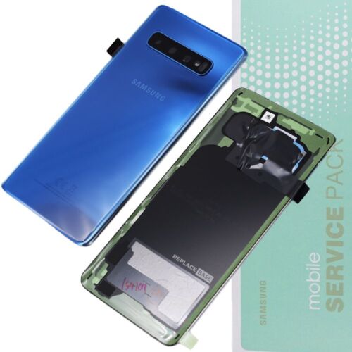 Battery Cover For Samsung S10 G973 Replacement Service Pack Case Genuine Blue