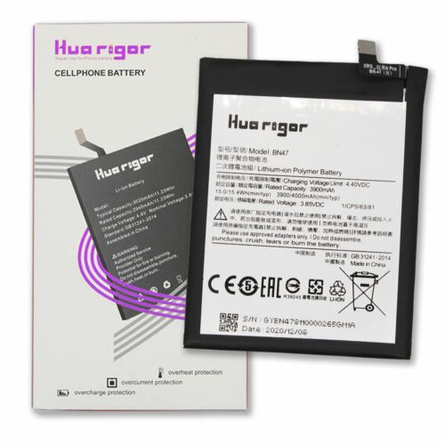 Huarigor BN47 Battery For Xiaomi Redmi 6 Pro 3900mAh Replacement Internal