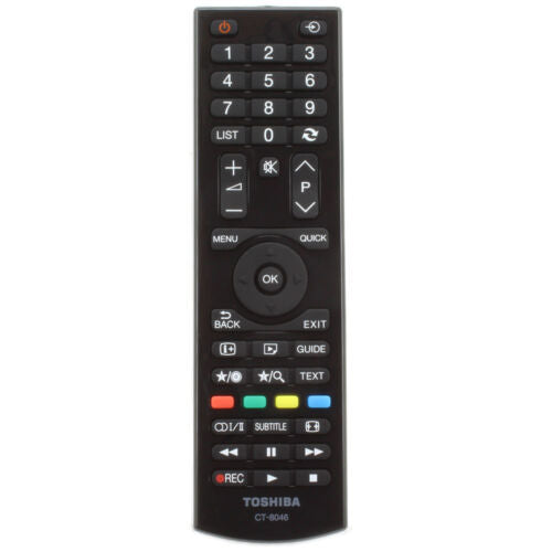 Genuine Toshiba Remote Control For 32J1533DB 32 inch HD Ready LED TV 1366 x 768