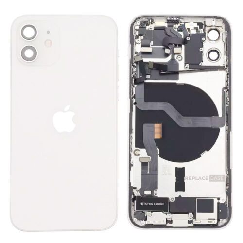 Back Housing Original Pull Reclaimed For iPhone 12 White Replacement Grade C