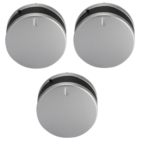 3 x Oven Selector Switch Knob Silver For Belling/Stoves LAM3207, LAM3300