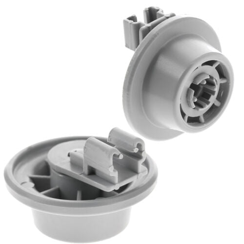 2 x Lower Basket Runner Roller Wheels For Bosch Neff Siemens Dishwashers 611475