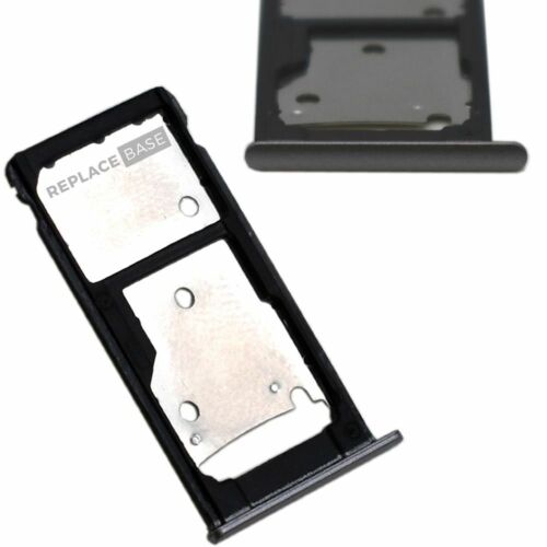 SIM SD Tray For Huawei Y7 Prime Replacement & Card Holder Grey