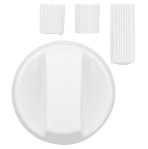 Premium White Cooker Oven Grill Hob Control Knob Dial & Adaptors For Belling