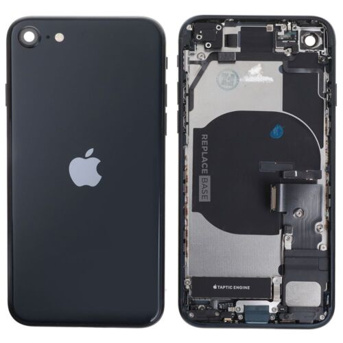 Back Housing Original Reclaimed For iPhone SE3 2022 Black Replacement Grade A