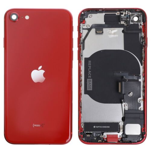 Back Housing Original Reclaimed For iPhone SE3 2022 Red Replacement Grade B