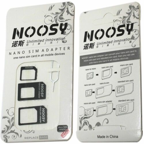 Nano SIM Card to Micro Standard SIM Adapter Converter iPhone Samsung Universal