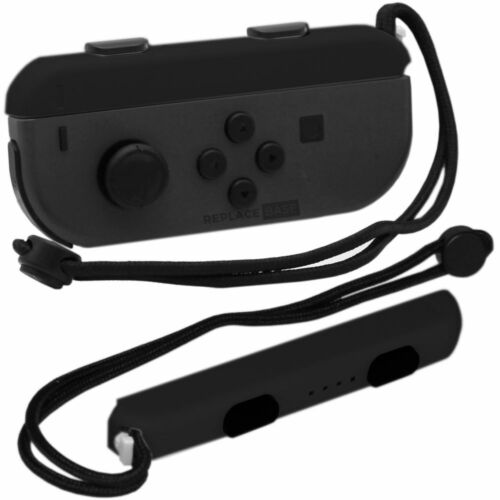 Slide on Wrist Strap For Nintendo Switch Joy-con Controller Replacement Black