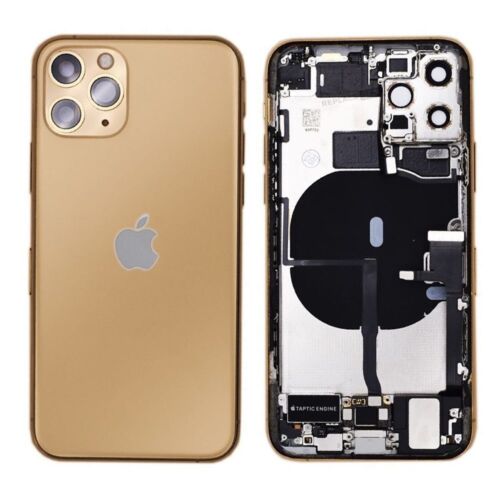 Back Housing Original Reclaimed For iPhone 11 Pro Max Gold Replacement Grade C