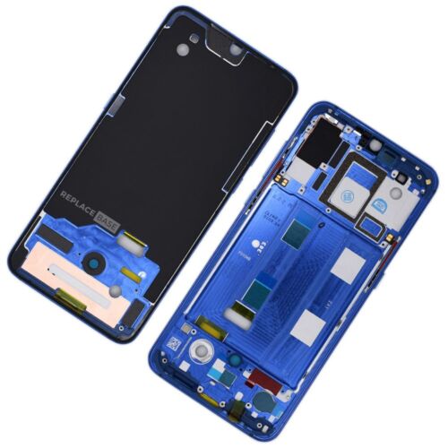 Replacement BAQ Mid Frame Chassis Assembly Buttons Blue For Xiaomi Mi 9