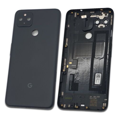 Original Battery Cover For Google Pixel 4a 5G Replacement Rear Case Just Black