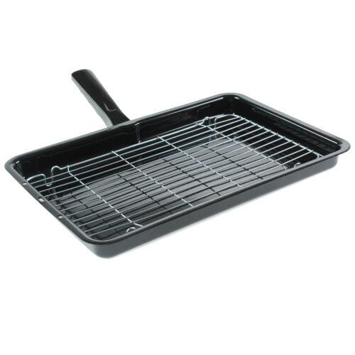 For Bosch Universal Enamel Grill Pan & Detachable Handle 360 x 240mm