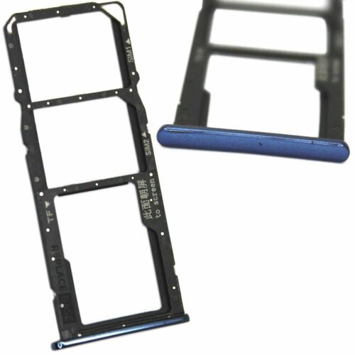 Dual SIM Tray For Huawei Prime Y7 Slot Holder Socket Part Blue Replacement Card