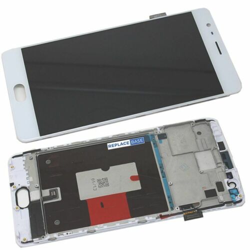 AMOLED Screen For OnePlus 3 & 3T White Replacement Touch Digitizer Frame Asse...