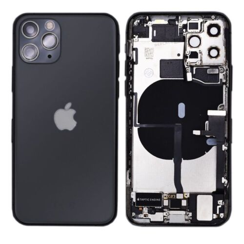 Back Housing Original Reclaimed For iPhone 11 Pro Max Black Replacement Grade C