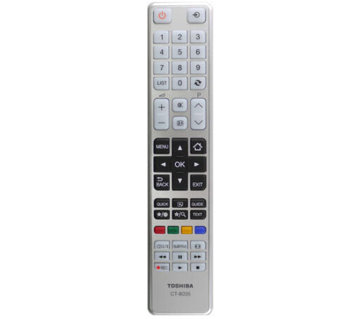 Genuine Toshiba Remote Control For 43L1753 43 Inch Full HD LED Freeview TV