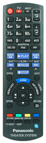 Panasonic SA-BTT370 Blu-ray Player Genuine Remote Control