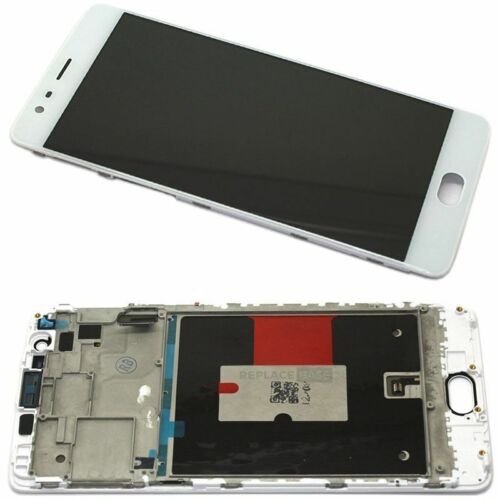 Screen Digitizer For OnePlus 3 3T White LCD Touch Frame Assembly Replacement