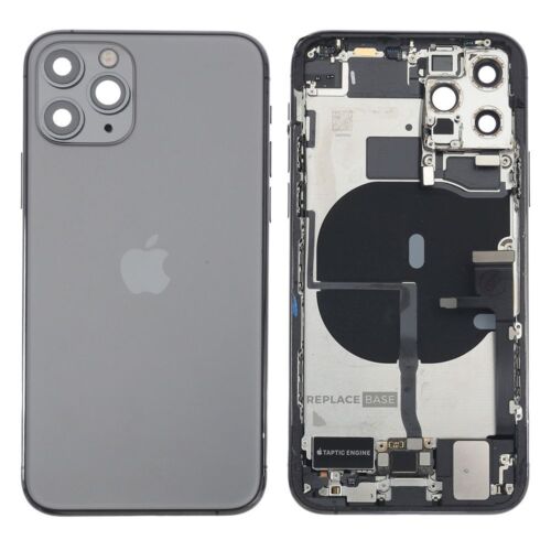 Back Housing Original Reclaimed For iPhone 11 Pro Black Replacement Grade C