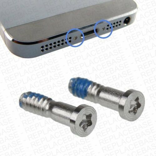 Dock For Apple iPhone 5 5G Silver Replacement Bottom Pentalobe Star Screws