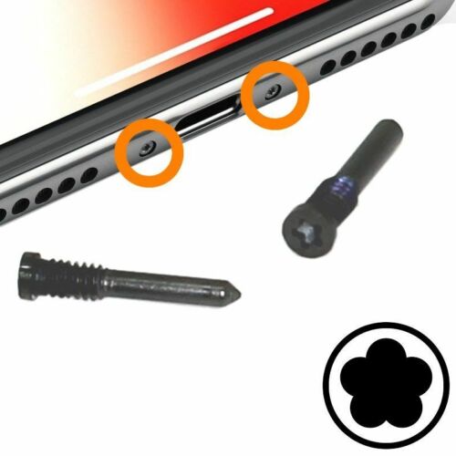 Pentalobe Screw Kit For Apple iPhone X Black Replacement Bottom Set Repair