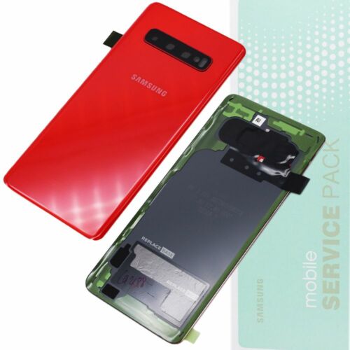 Battery Cover For Samsung S10 G973 Replacement Back Genuine Service Pack Red