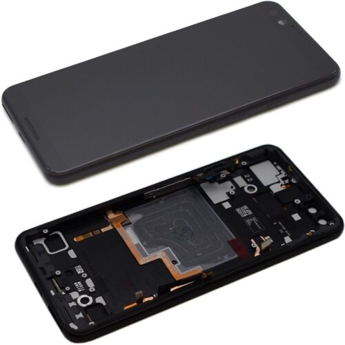 OLED Touch Screen Assembly Frame For Google Pixel 3 Replacement Buttons Black