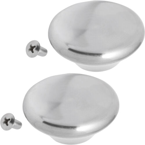 Le Creuset Cooker Oven Pots & Pans Stainless Steel Lid Handle Knobs 2 x Pack