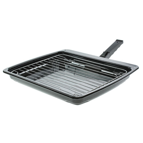 For Stoves Grill Pan & Detachable Slide Safety Handle 385mm x 320mm