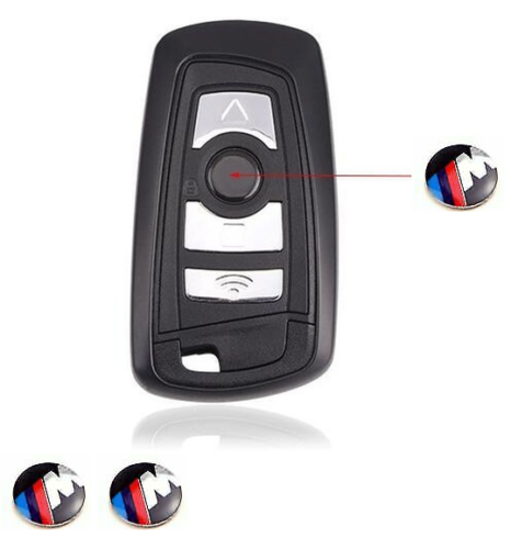 2x M Sport 11MM Remote Control Key Fob badge Emblem BMW F30 F20 F21 F10 E39 E90 X5 1 2 3 4 5 6 7 series